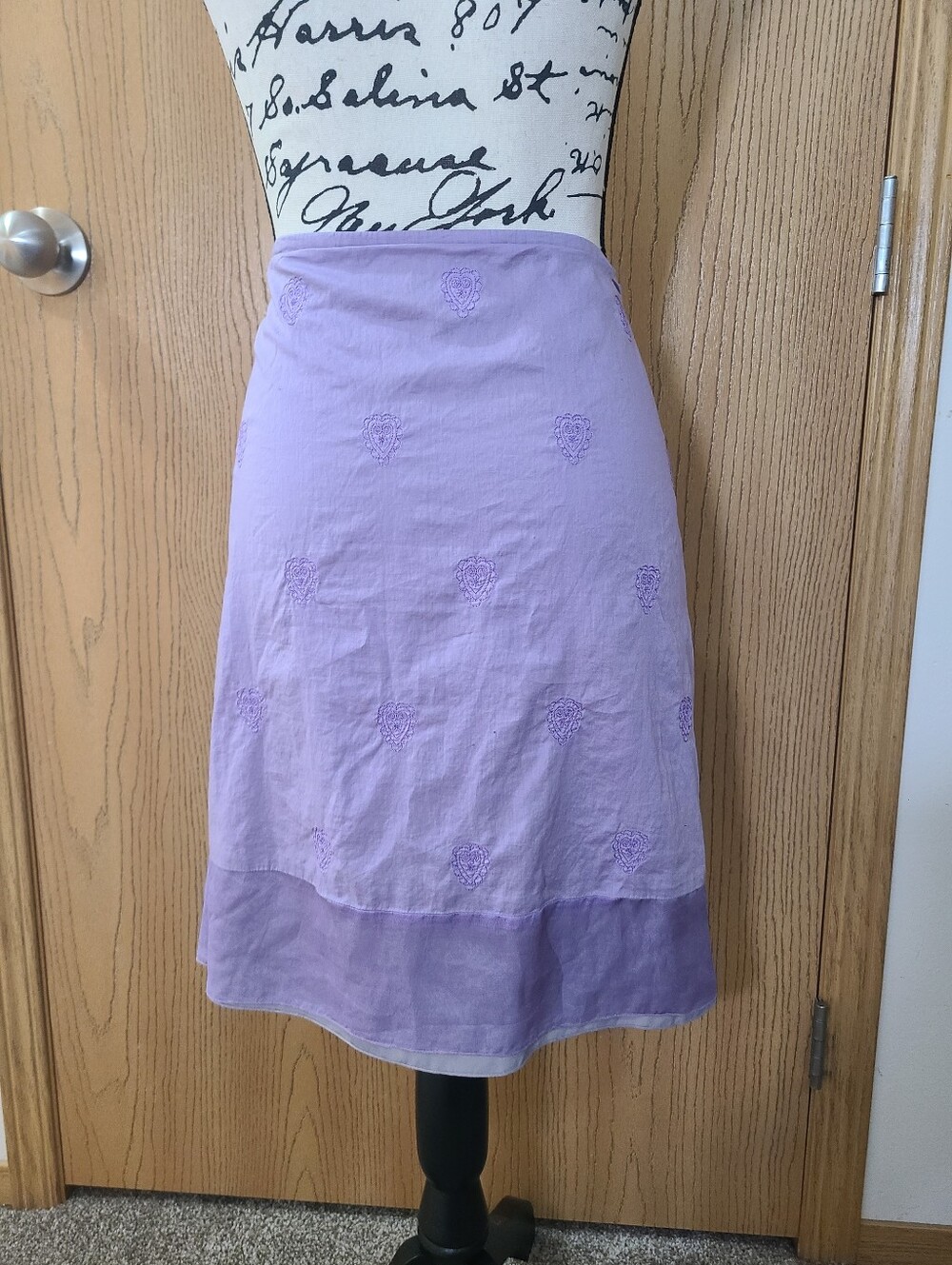 American Eagle Y2k Embroidered Silk Trim Boho Festival Skirt - Picture 2 of 4